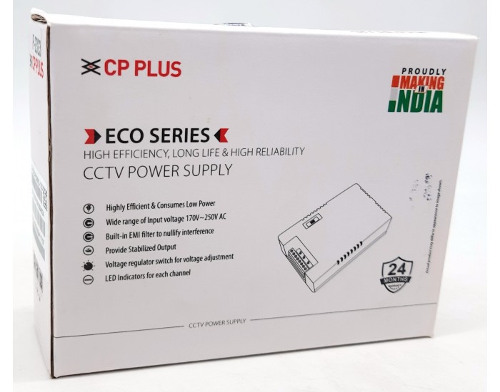 CP-PLUS Eco Series CCTV Power Supply – 8 CHANNEL - CABLE CCTV by CP PLUS