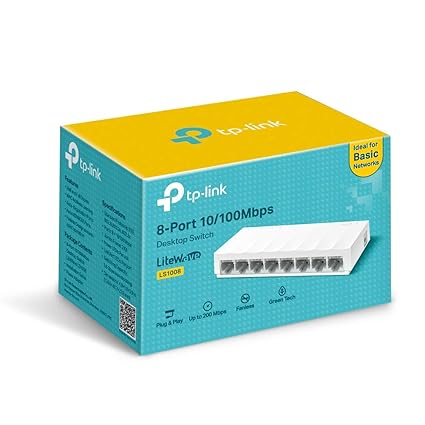 TP-Link LS1008 8-Port 10/100Mbps DESKTOP SWITCH - SWITCH by Tp-Link