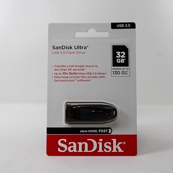 SanDisk Ultra SDCZ48-032G-U46 32GB USB 3.0 Flash Drive - Flash Drive by SanDisk