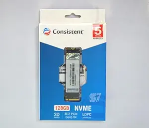 Consistent 128GB NVMe PCIe M.2 SSD 2280, 3D NAND - Storage by Consistent