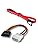 LipiWorld Combo SATA III Data Cable with Locking Latch + Molex to SATA Power Cable – Pack of 2 - Cable & Connector by HP